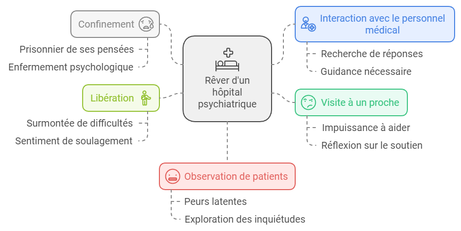 Schéma du rêve d'hopital psychiatrique